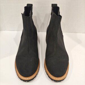 TOMS Black Suede Cleo Boots Women Size 5
